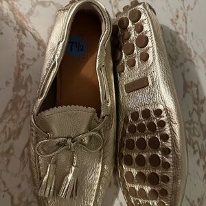 Coach Metallic Gold Loafers